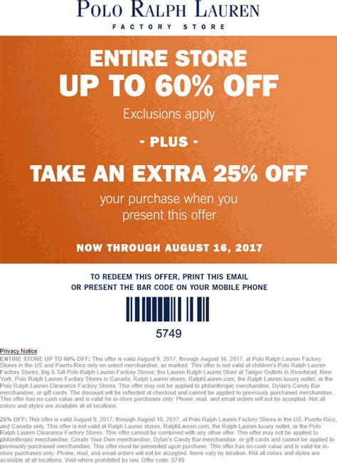 ralph lauren factory store black friday 2017 sale cupon